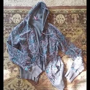 Lola jacket Grey leapord print Medium M